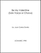 Be My Valentine piano sheet music cover